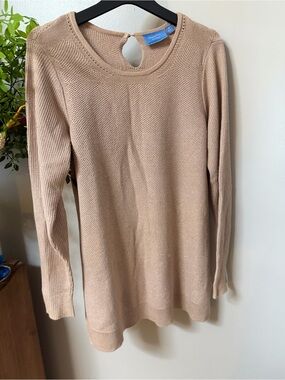 Simply Vera Vera Wang Light Pink Knit Long Sleeve Sweater